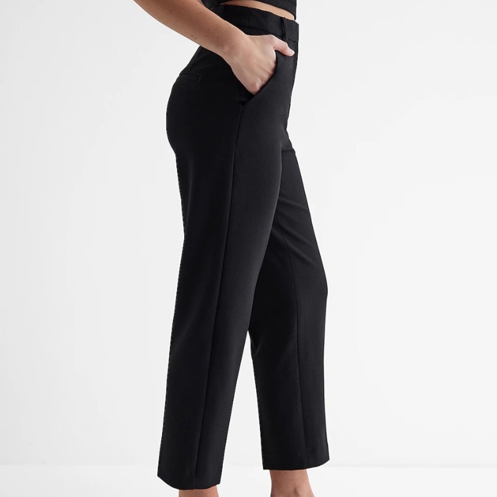 Express EDITOR SUPER HIGH WAISTED STRAIGHT ANKLE PANT size 12